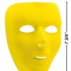 Amscan - Maschera per Viso Intero, Accessorio per Feste, Colore: Giallo