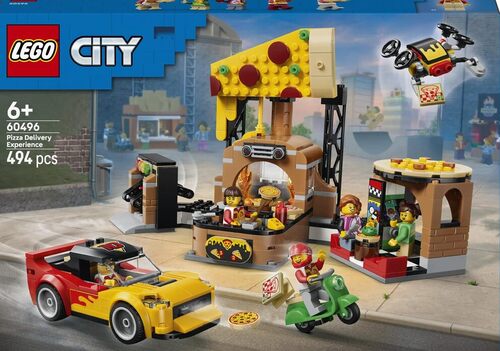 LEGO City Centro di consegna pizze con veicoli 60496