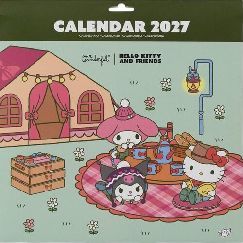 Calendario poster 2027 - Hello Kitty & Friends